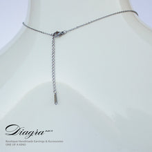 Load image into Gallery viewer, Chanel Handmade swarovsci necklace CC silver tone daigra art 130905 2