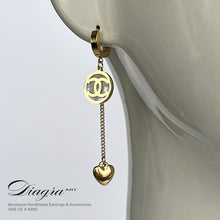 Load image into Gallery viewer, Chanel earrings white opal handmade 03032375