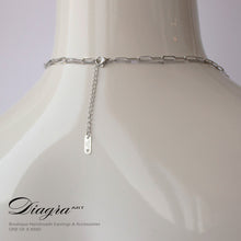 Load image into Gallery viewer, Necklace silvertone handmade daigra art 2907228