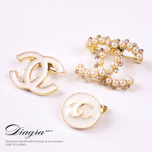Load image into Gallery viewer, set-3-cc-brooches-faux-pearl-crystal-handmade-diagra-art-200238-1