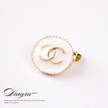 Load image into Gallery viewer, set-3-cc-brooches-faux-pearl-crystal-handmade-diagra-art-200238-round