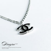 Load image into Gallery viewer, Chanel necklace silver tone handmade daigra art 080701