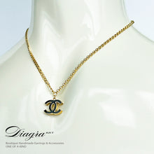 Load image into Gallery viewer, Chanel necklace gold tone handmade daigra art 080702 3