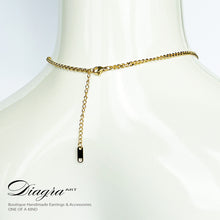 Load image into Gallery viewer, Chanel necklace gold tone handmade daigra art 080702 4