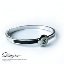 Load image into Gallery viewer, Chanel bracelet white opal silver tone 070606 3