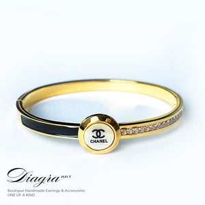 Chanel bracelet white opal gold tone 070607 2