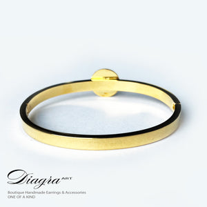 Chanel bracelet white opal gold tone 070607 3