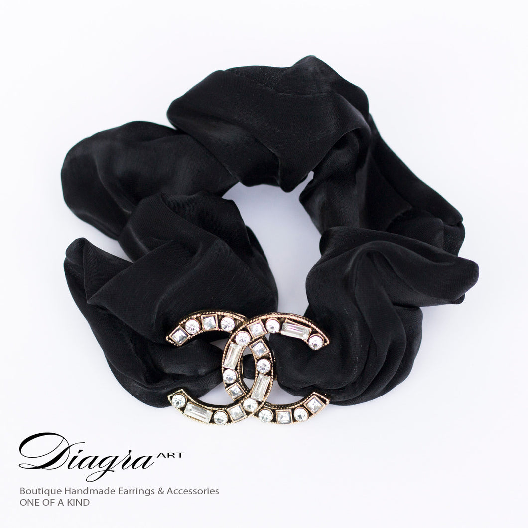 CC hair accessory handmade diagra art black 121001