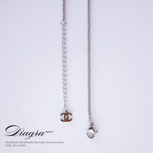 Load image into Gallery viewer, Chanel necklace CC silver tone handmade daigra art 130901 3