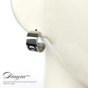 Chanel earrings silver tone Diagra Art 03032391453