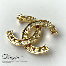 Load image into Gallery viewer, Chanel brooch encrusted with crystals Diagra art 240160 3