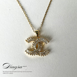 necklace CC gold tone daigra art 04032343 54