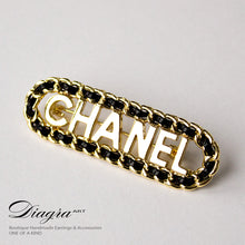 Load image into Gallery viewer, Chanel Brooch goldtone handmade 13121