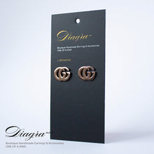Load image into Gallery viewer, Handmade GG earrings rose gold 1005221