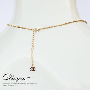 Chanel necklace CC gold tone handmade daigra art 130902 5