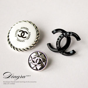 Set of 3 Chanel brooches diagra art 200243