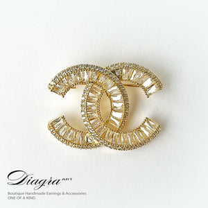 Chanel brooch encrusted with swarovski Diagra art 230128 3