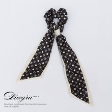 Load image into Gallery viewer, CC hair accessory handmade diagra art black 121004