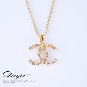 Chanel necklace gold tone handmade daigra art 130903 3