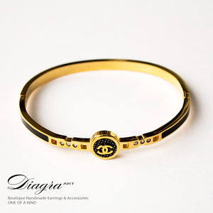 Chanel bracelet goldtone handmade designer inspired 13114 1