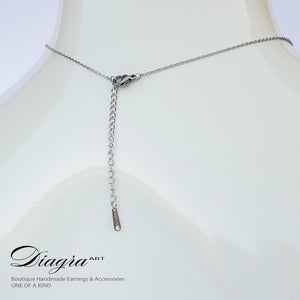 Chanel necklace CC silver tone handmade daigra art 130904 4