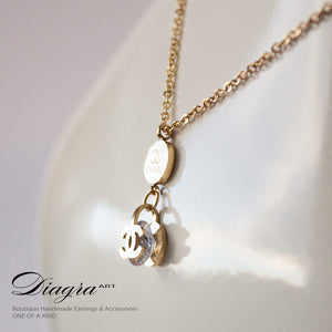 Chanel Necklace faux swarovsci handmade designer inspired 221227 2