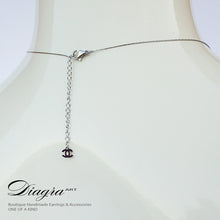 Load image into Gallery viewer, Chanel necklace white opal pendant silver tone daigra art 130908 2