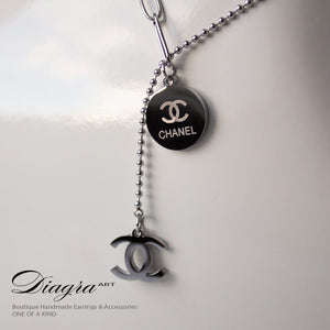 Chanel Necklace Goldtone handmade designer inspired 221228 3