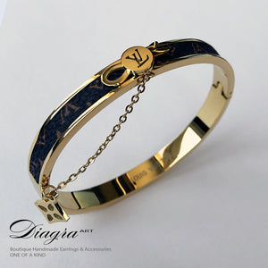 Handmade goldtone lv bracelet Diagra art 2807224