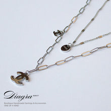 Load image into Gallery viewer, chanel Necklace silvertone handmade daigra art 2907228 3