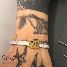 Load image into Gallery viewer, Chanel bracelet handmade designer inspired 2124 hand 2