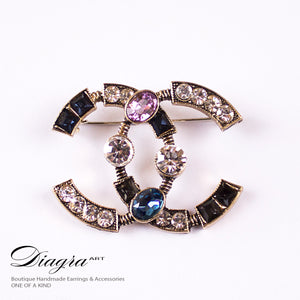 cc-brooch-old-gold-tone-crystal-handmade-diagra-art-200237-2