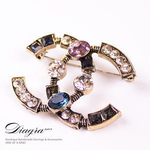 cc-brooch-old-gold-tone-crystal-handmade-diagra-art-200237