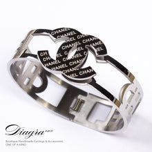 Load image into Gallery viewer, chanel-bracelet-handmade-designer-inspired-big-logo-1