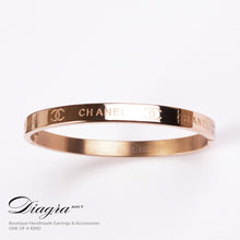 Load image into Gallery viewer, chanel-bracelet-rose-gold-handmade-designer-inspired-2
