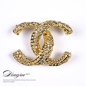 chanel-brooch-gold-crystal-designer-inspired-handmade-front