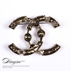 chanel-brooch-logo-bronze-designer-inspired-handmade-back