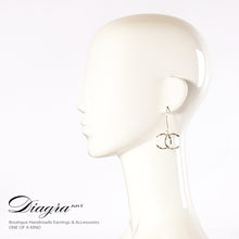 Load image into Gallery viewer, chanel-earrings-classic-handmade-designer-inspired-61923-head