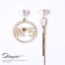 Load image into Gallery viewer, chanel-n5-earrings-handmade-designer-inspired-61920-1