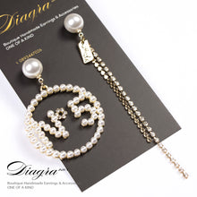 Load image into Gallery viewer, chanel-n5-earrings-handmade-designer-inspired-61920-2