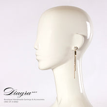 Load image into Gallery viewer, chanel-n5-earrings-handmade-designer-inspired-61920-left