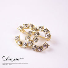 Load image into Gallery viewer, set-3-cc-black-crystal-chanel-brooches-diagra-art-200240-5