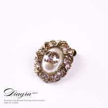 Load image into Gallery viewer, set-4-cc-chanel-brooches-vintage-crystal-diagra-art-200241-4
